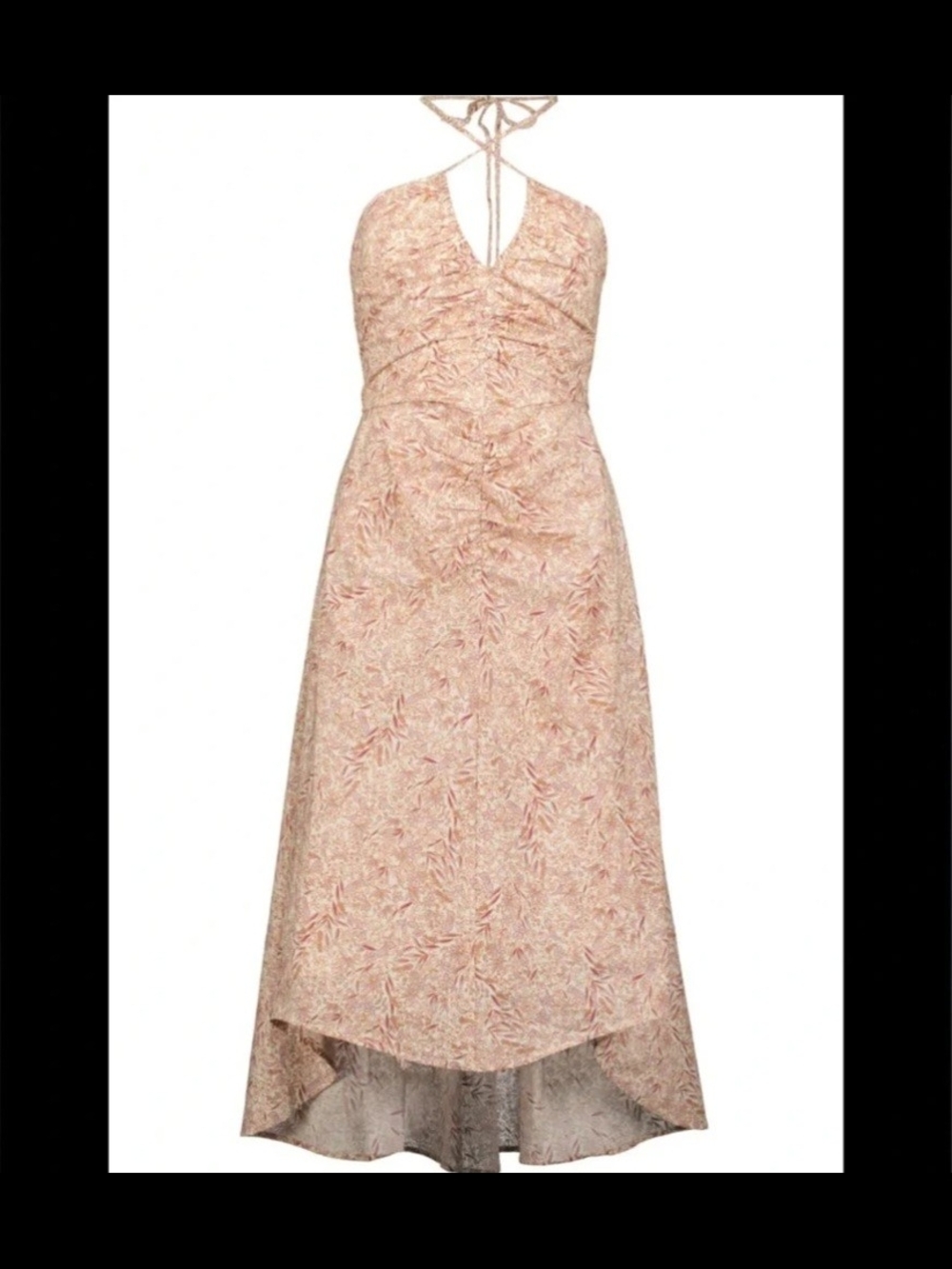 bishop + young Blush Floral Halter Midi Dress